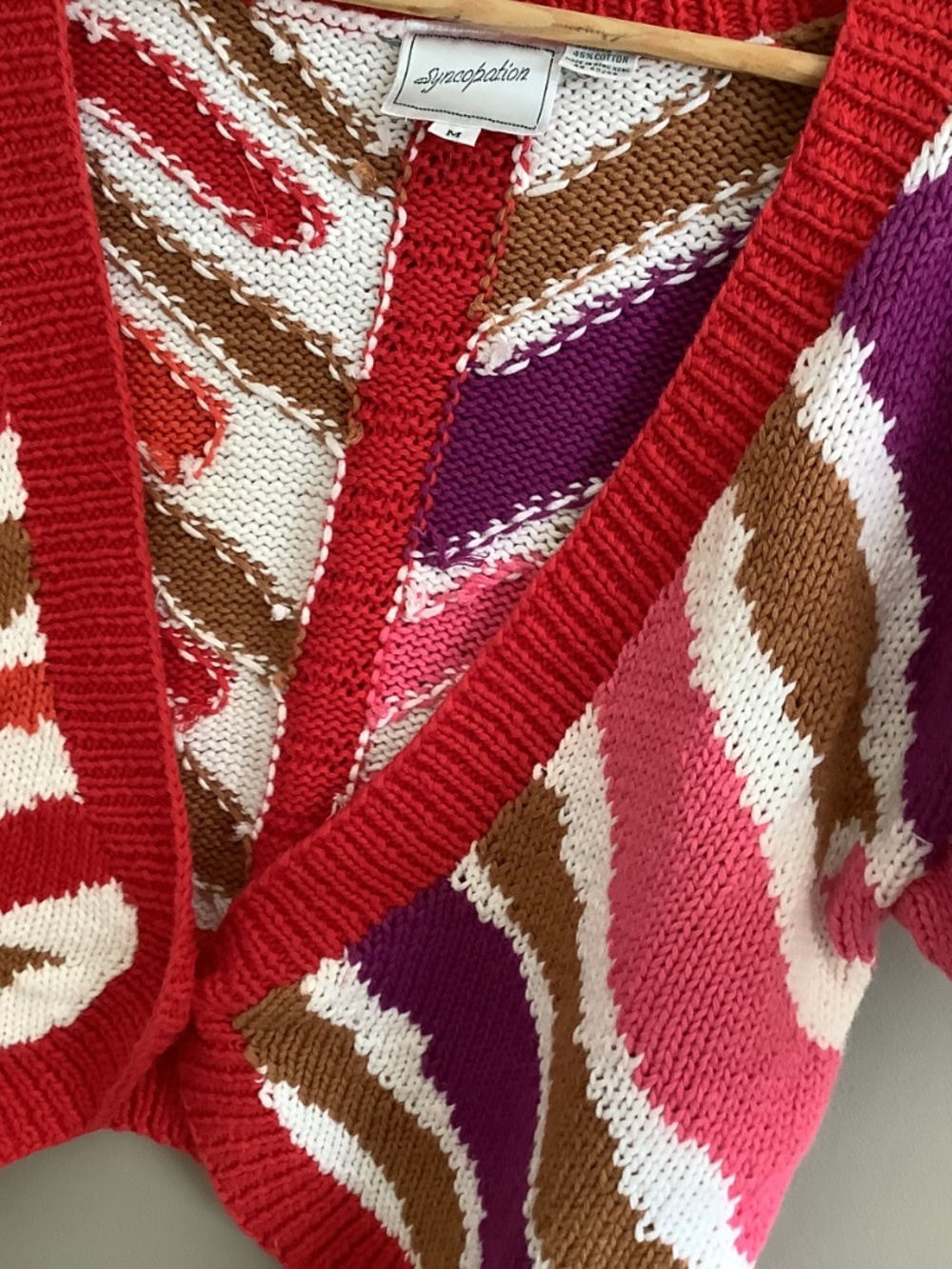 Y2K Striped cropped cardigan sweater - Picture 3 of 7
